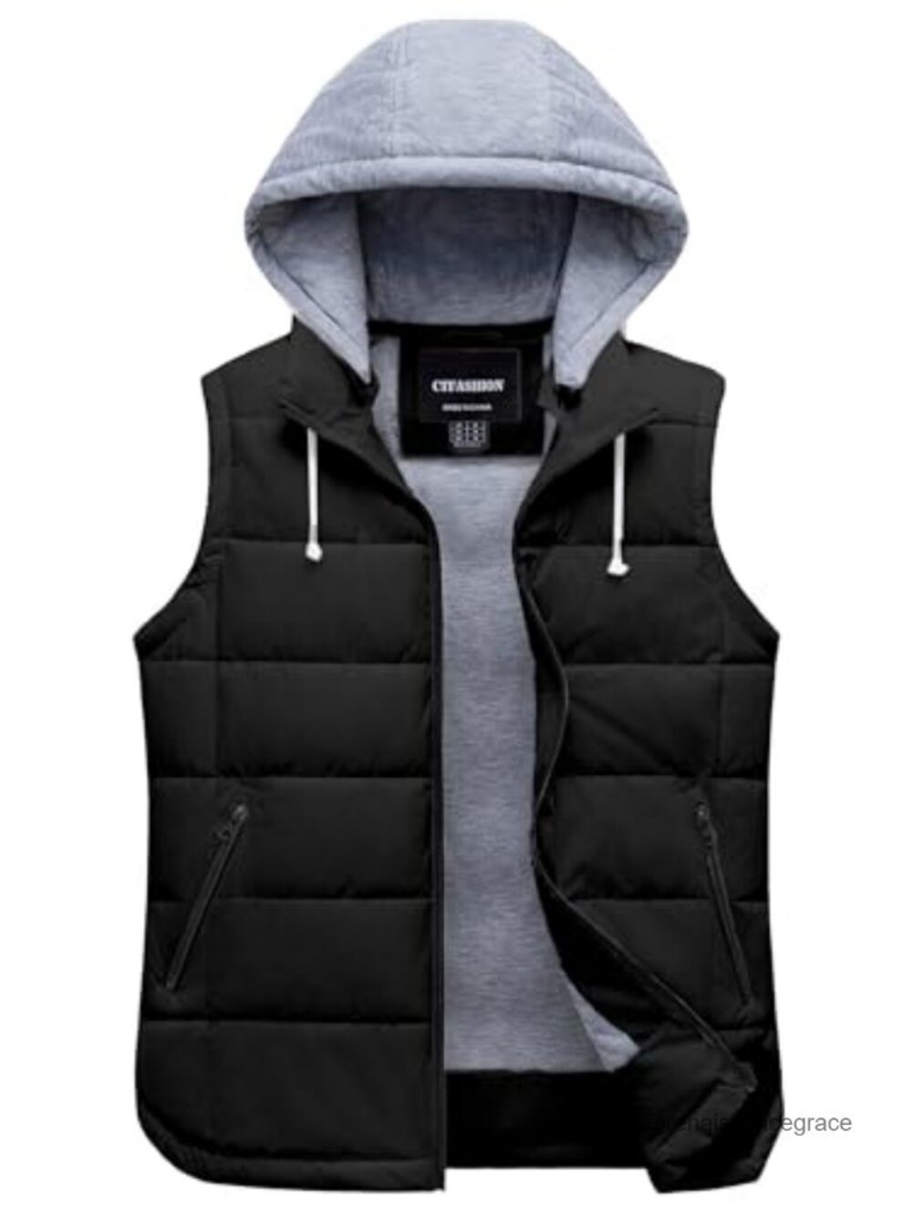 Women's Puffer Vest Sleeveless Quilted Waistcoat Outerwear Gilet with Removable